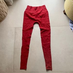 Red spiritual gangster leggings